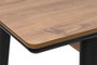 Hanah Home Mesa de Comedor Extensible Sigma - 991 Nogal y Negro